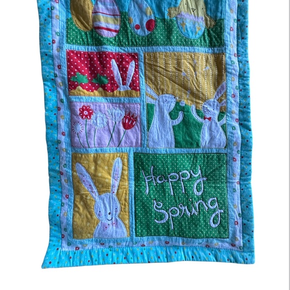 Spring Easter Egg and Rabbit Table Runner - Picture 2 of 7